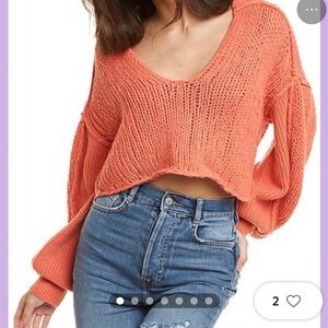 NWT Free People crop Sweater